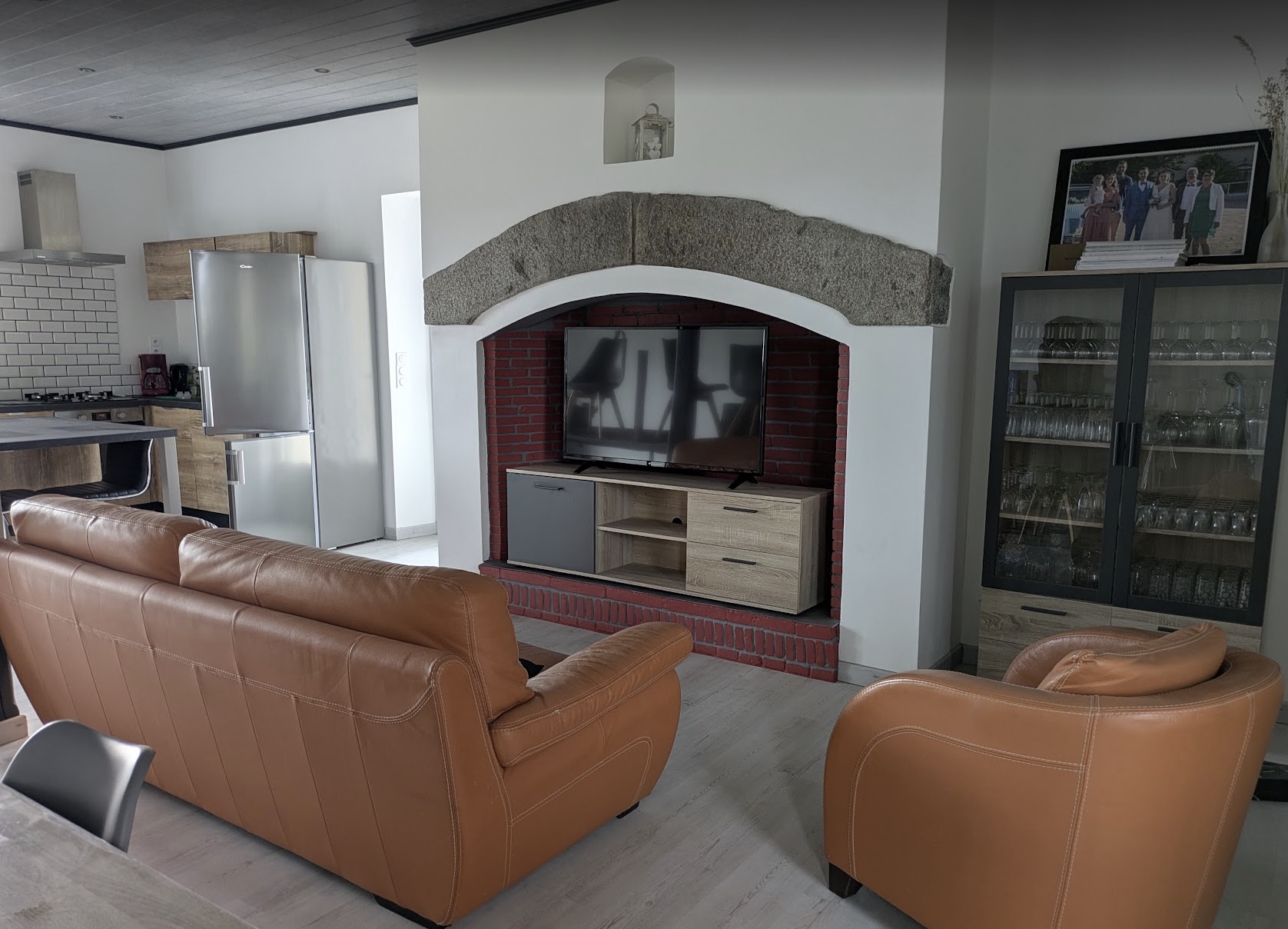 Le salon et son coin télévision